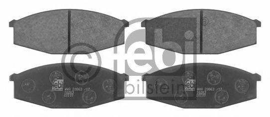 Комплект тормозных колодок, дисковый тормоз FEBI BILSTEIN 16263