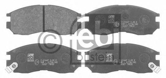 Комплект тормозных колодок, дисковый тормоз FEBI BILSTEIN 16327