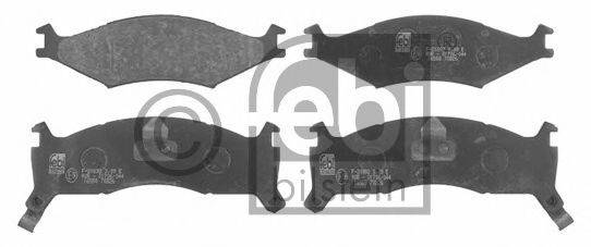 Комплект тормозных колодок, дисковый тормоз FEBI BILSTEIN 16558
