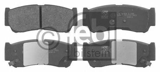 Комплект тормозных колодок, дисковый тормоз FEBI BILSTEIN 16668