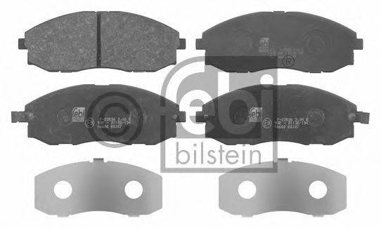Комплект тормозных колодок, дисковый тормоз FEBI BILSTEIN 16680