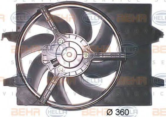 Вентилятор, охлаждение двигателя BEHR HELLA SERVICE 8EW 351 043-661