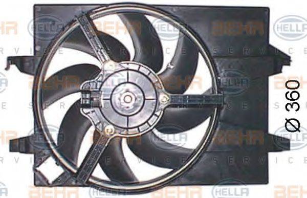 Вентилятор, охлаждение двигателя BEHR HELLA SERVICE 8EW 351 044-551