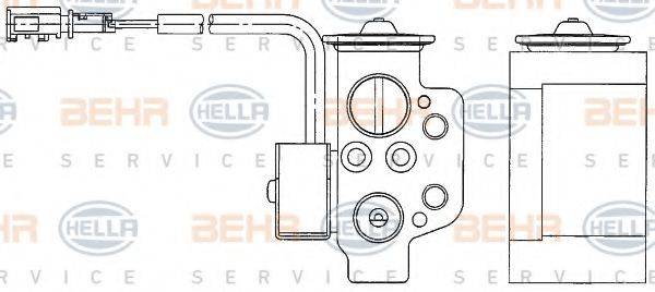BEHR HELLA SERVICE 8UW351234611 форсунка, расширительный клапан