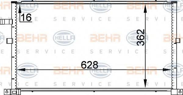 BEHR HELLA SERVICE 8FC351300321 Конденсатор, кондиционер
