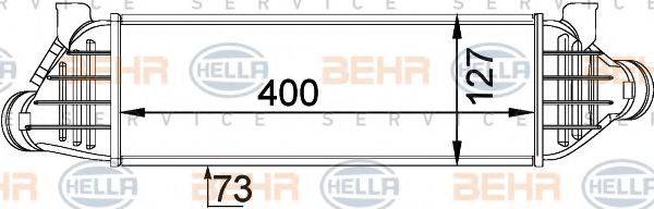 BEHR HELLA SERVICE 8ML376746651 Интеркулер