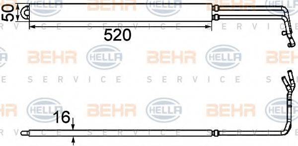 Масляный радиатор, рулевое управление BEHR HELLA SERVICE 8MO 376 754-291