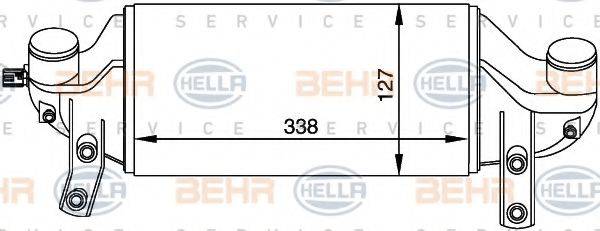 BEHR HELLA SERVICE 8ML376765091 Интеркулер