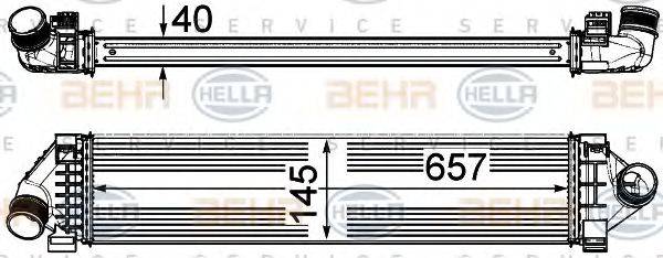 BEHR HELLA SERVICE 8ML376791761 Интеркулер