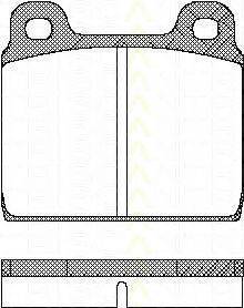 Комплект тормозных колодок, дисковый тормоз TRISCAN 8110 10203