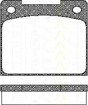 Комплект тормозных колодок, дисковый тормоз TRISCAN 8110 10424
