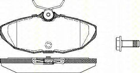 Комплект тормозных колодок, дисковый тормоз TRISCAN 8110 10537