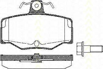 Комплект тормозных колодок, дисковый тормоз TRISCAN 8110 14938