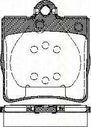 TRISCAN 811023018 Комплект тормозных колодок, дисковый тормоз