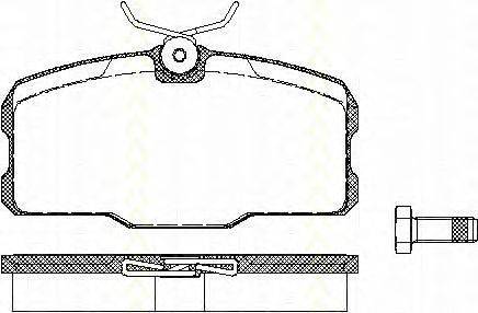 Комплект тормозных колодок, дисковый тормоз TRISCAN 8110 23035