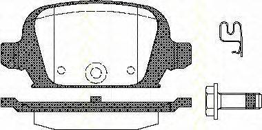 Комплект тормозных колодок, дисковый тормоз TRISCAN 8110 24021