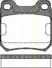 Комплект тормозных колодок, дисковый тормоз TRISCAN 8110 24866