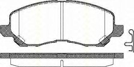 TRISCAN 811042019 Комплект тормозных колодок, дисковый тормоз