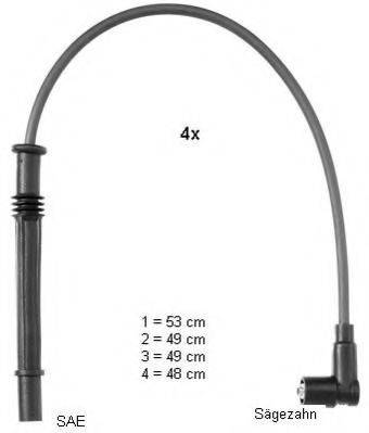 Комплект проводов зажигания BERU PRO1604
