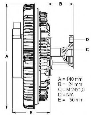 Сцепление, вентилятор радиатора BERU LK012
