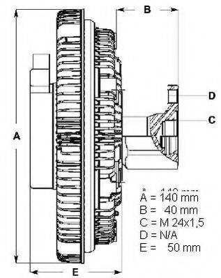 Сцепление, вентилятор радиатора BERU LK015