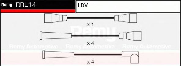 Комплект проводов зажигания DELCO REMY DRL14