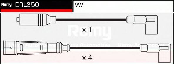 DELCO REMY DRL350 Комплект проводов зажигания