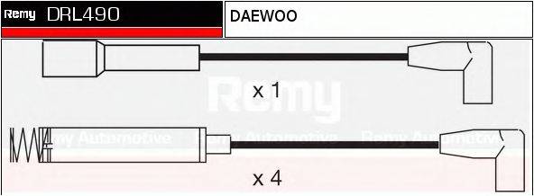 DELCO REMY DRL490 Комплект проводов зажигания