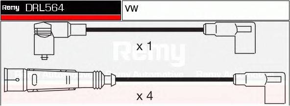 DELCO REMY DRL564 Комплект проводов зажигания