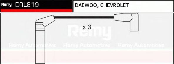 Комплект проводов зажигания DELCO REMY DRL819