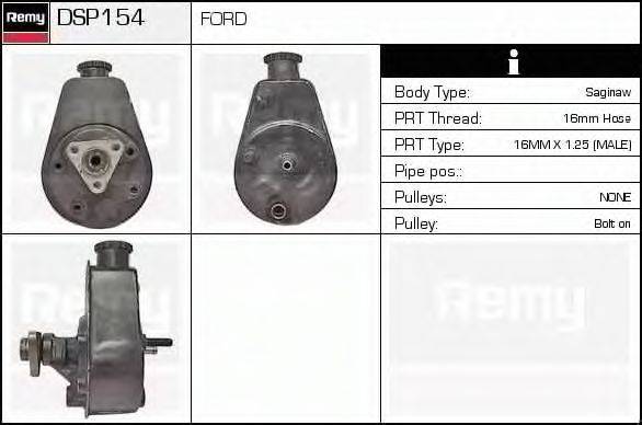 Гидравлический насос, рулевое управление DELCO REMY DSP154