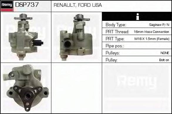 Гидравлический насос, рулевое управление DELCO REMY DSP737