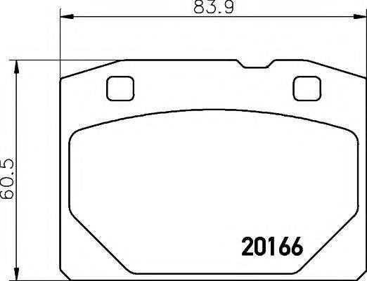 Комплект тормозных колодок, дисковый тормоз PAGID T0810