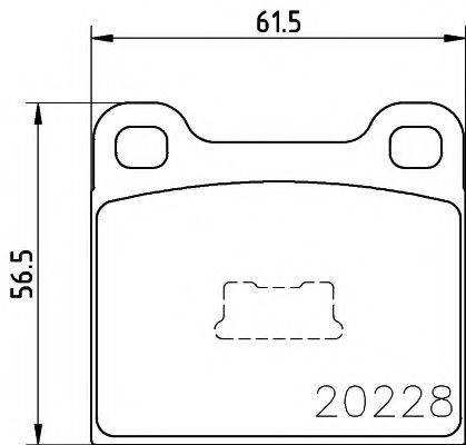 PAGID T0451 Комплект тормозных колодок, дисковый тормоз