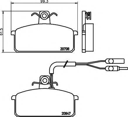 Комплект тормозных колодок, дисковый тормоз PAGID T0249