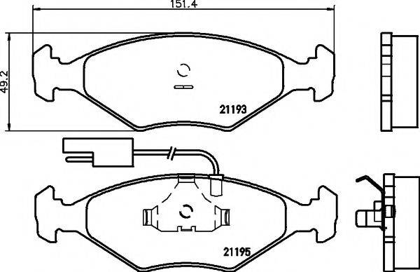 PAGID T1029 Комплект тормозных колодок, дисковый тормоз