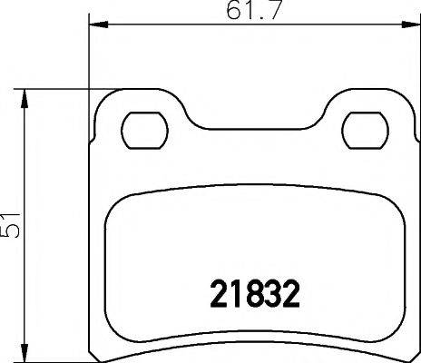 Комплект тормозных колодок, дисковый тормоз PAGID T1123