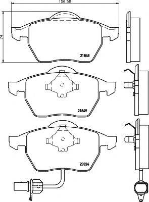 Комплект тормозных колодок, дисковый тормоз PAGID T1194