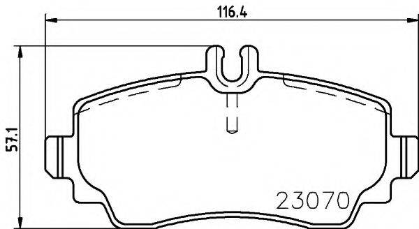 Комплект тормозных колодок, дисковый тормоз PAGID T5168