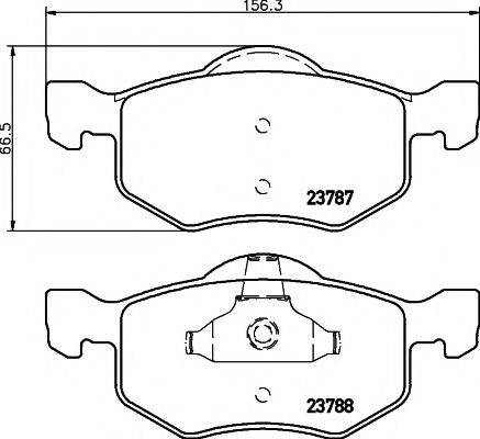 Комплект тормозных колодок, дисковый тормоз PAGID T1322