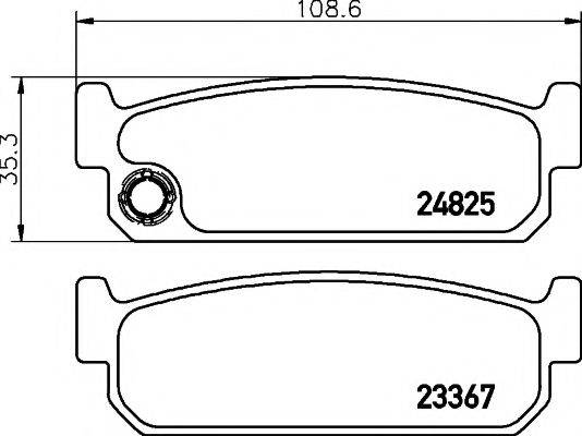 PAGID T1963 Комплект тормозных колодок, дисковый тормоз