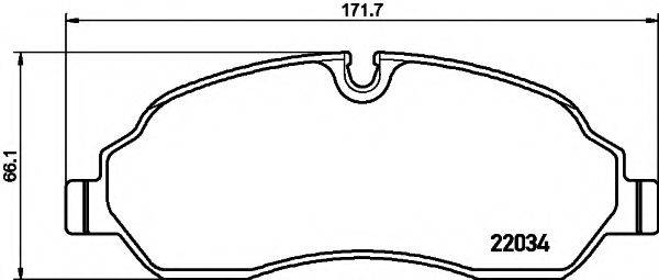 PAGID T2395 Комплект тормозных колодок, дисковый тормоз