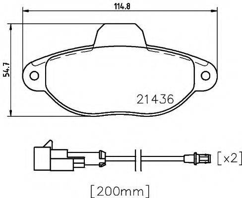 Комплект тормозных колодок, дисковый тормоз PAGID T2216