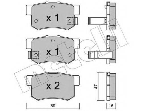 METELLI 2201730 Комплект тормозных колодок, дисковый тормоз