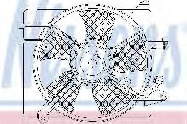 Вентилятор, охлаждение двигателя NISSENS 85061