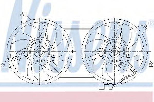 Вентилятор, охлаждение двигателя NISSENS 85439