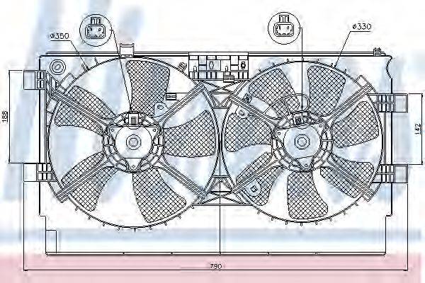 NISSENS 85635 Вентилятор, охлаждение двигателя