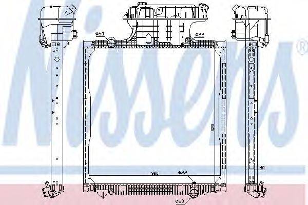 NISSENS 62873 Радиатор, охлаждение двигателя