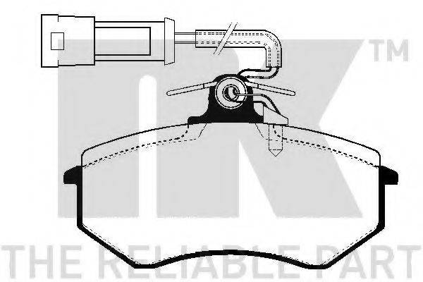 Комплект тормозных колодок, дисковый тормоз NK 224717