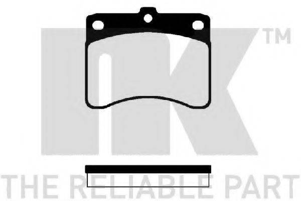 Комплект тормозных колодок, дисковый тормоз NK 225107